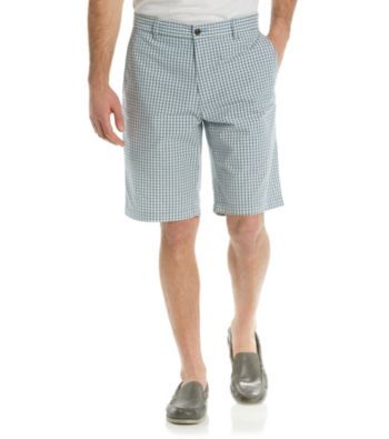Dockers® Men's Deck Blue Classic-Fit Perfect Flat Front Batali Check Short