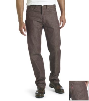 Levi's® Men's Dark Brown 501® Shrink-to-Fit Jean