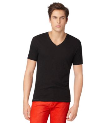 Calvin Klein Jeans® Men's Short Sleeve Slub V-Neck Tee