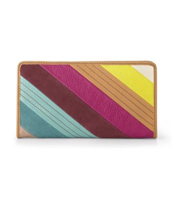 Fossil® Stripes Hunter Clutch