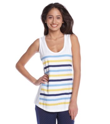 Relativity® Screenprint Tank Top - Mod Stripe