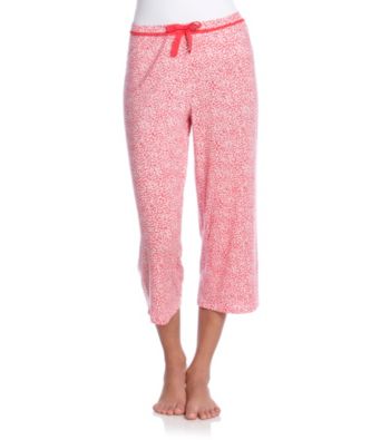 Relativity® Knit Capris - Cherry Ditsy