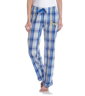 College Concepts Brewers Logo Plaid Pants - Royal