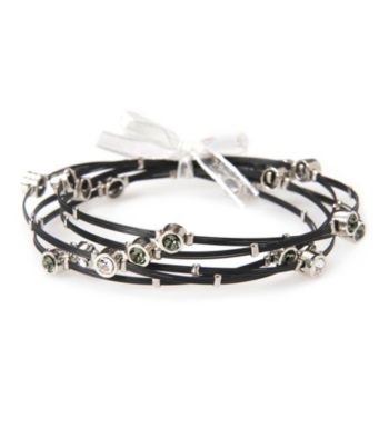 Cellini Stainless Steel Black,Gold Silver Plate Guitar String Bangle Set