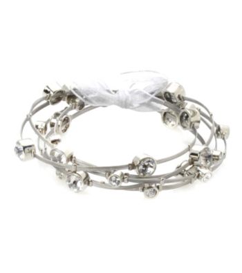 Cellini Stainless Steel Guitar Silver String Bangle Set