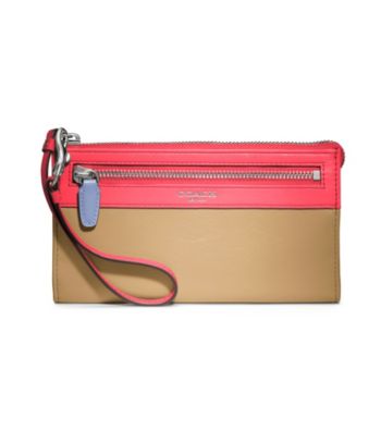 COACH LEGACY COLORBLOCK ZIPPY WALLET