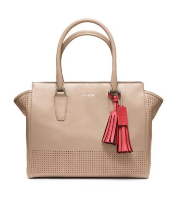 COACH LEGACY PERFORATED LEATHER MEDIUM CANDACE CARRYALL