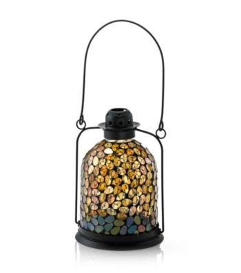 LivingQuarters Solar Mosaic Lantern