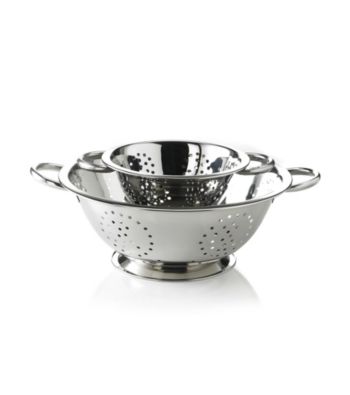 LivingQuarters Set of 2 Stainless Steel Colanders