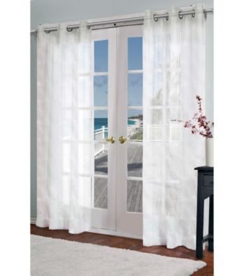 Design Decor Perth Textured Semi-Sheer Grommet Panel