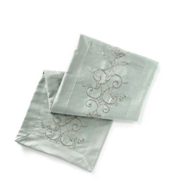 Decor Tulsa Decorative Faux Silk Embroidered Table Runner