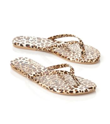Relativity® Animal Print Flip-Flops