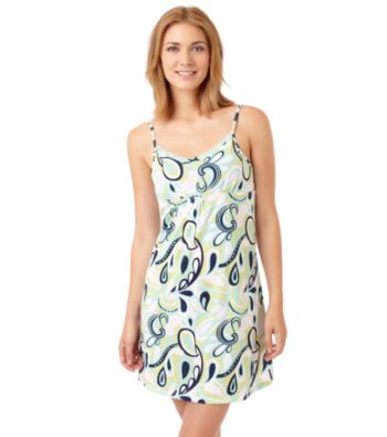 Jockey® Knit Chemise - Green Paisley