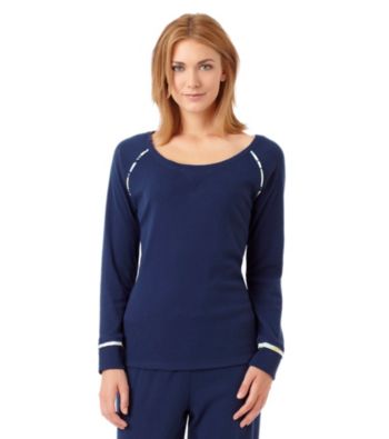 Jockey® Long Sleeve Knit Top - Navy