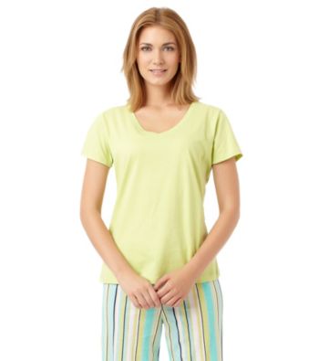 Jockey® Short Sleeve V-Neck Top - Green