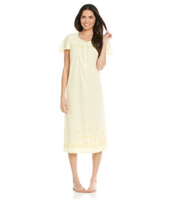 Aria® Knit Ballet Gown - Yellow Floral Border