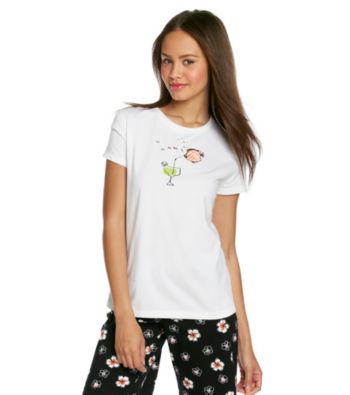 HUE® Embellished Tee - Zebra Fish