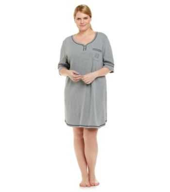 KN Karen Neuburger Plus Size Knit Sleepshirt