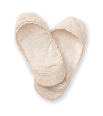 HUE® Huetopia Lace Trim Liner Socks