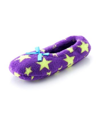Fuzzy Babba® Stars Bow Slippers