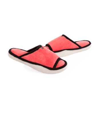Isotoner® Microterry Trimmed Sport Slide Slippers