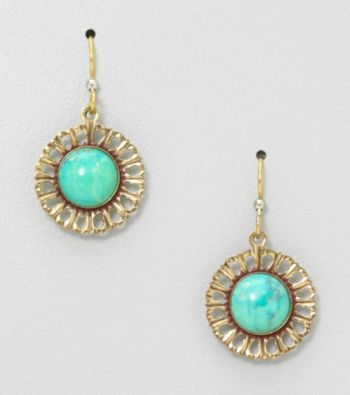 Silver Forest® Goldtone Open Shape Earrings