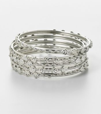 Erica Lyons® Thin Bangle Stack