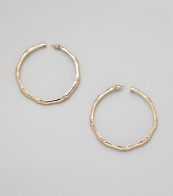 Erica Lyons® Goldtone Hoop Pierced Earrings