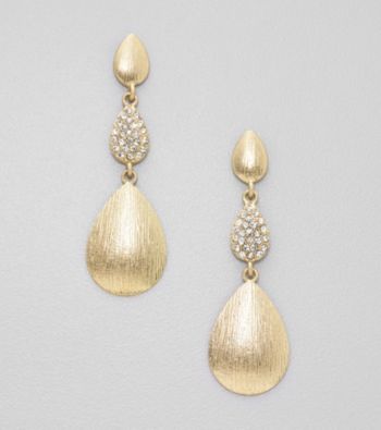 Erica Lyons® Goldtone Drop Pierced Earrings