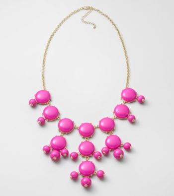 Erica Lyons® Pink Long Cab Front Necklace