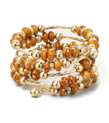 Erica Lyons® Brown and Goldtone Coil Bracelet