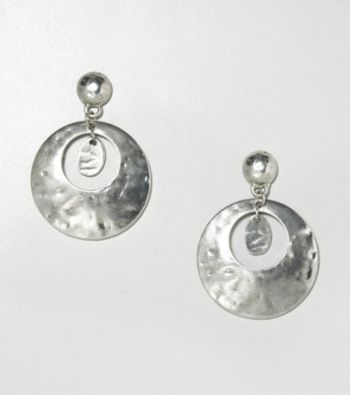 Erica Lyons® Silvertone Drop Pierced Earrings