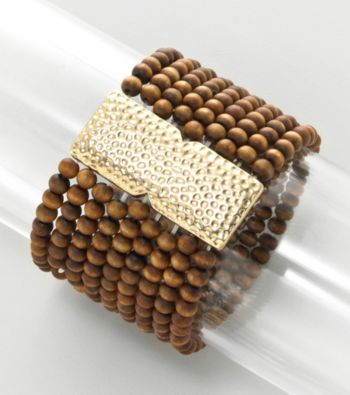 Erica Lyons® Brown Sahara Stretch Bracelet