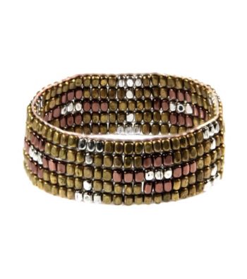 Nine West Vintage America Collection® Tribal Beaded Stretch Bracelet