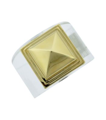 Vince Camuto™ Lucia Goldtone Pyramid Stud Hinge Cuff