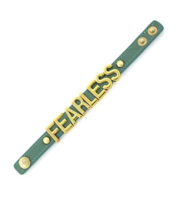 BCBGeneration™ Mint and Goldtone Fearless Affirmation Bracelet