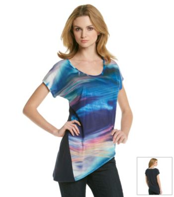 DKNY JEANS® Airwaves Print Tee