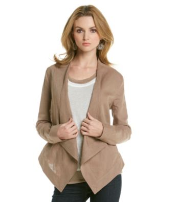DKNY JEANS® Draped Linen Blazer