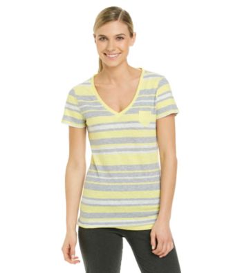 Calvin Klein Performance Striped V-Neck Pocket Tee