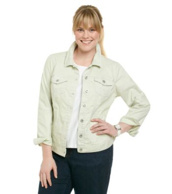 Ruff Hewn Plus Size Long Sleeve Printed Denim Jacket