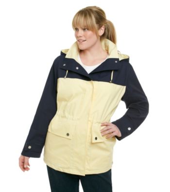 Mackintosh Plus Size Colorblock Anorak Poplin Coat