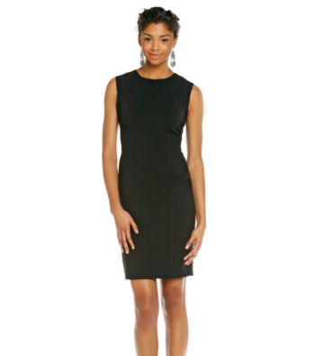 Calvin Klein Woven Sleeveless Scoopneck Dress