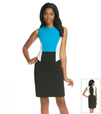 Calvin Klein Colorblock Shift Dress