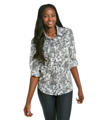 Relativity® Casual Garden Print Shirt