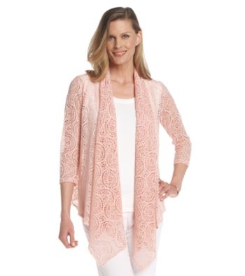Ruby Rd.® Shawl Collar Lace Cardigan