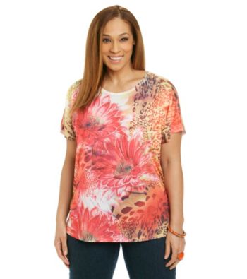Breckenridge® Plus Size Double Gulp Sublimation Tee