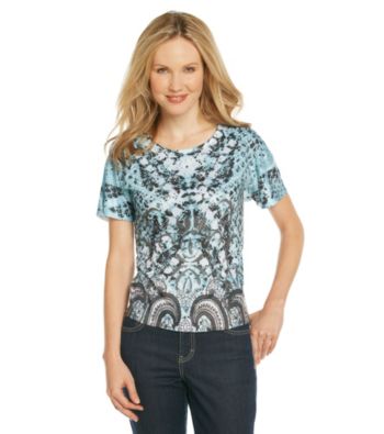 Breckenridge® Petites' Vintage Borders Sublimation Tee