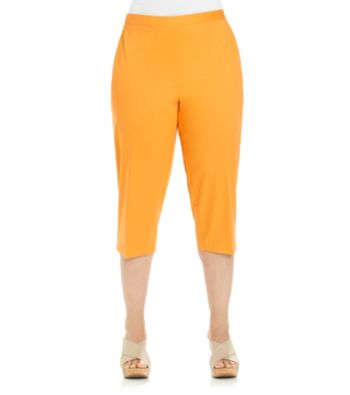 Breckenridge® Plus Size Flat Front Pull On Capri
