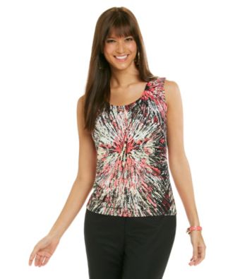 Le Suit® Pleat Neck Cami