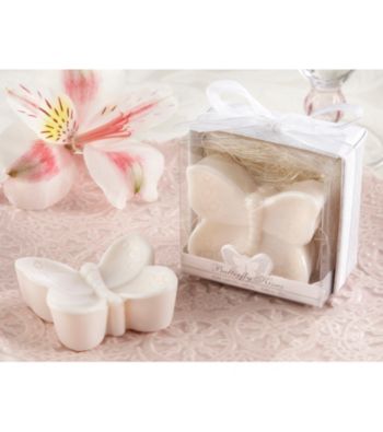 Kate Aspen White Lightly Scented Butterfly Soap
